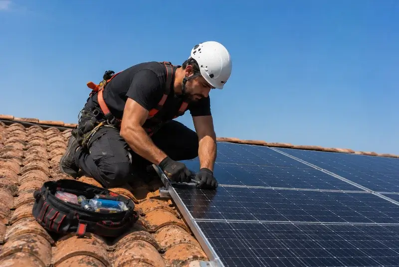 Maintenance et monitoring de panneaux solaires au Tholonet